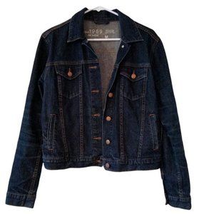 GAP 1969 Icon Flap Jack Indigo Rinse Denim Button Up Jacket Size M